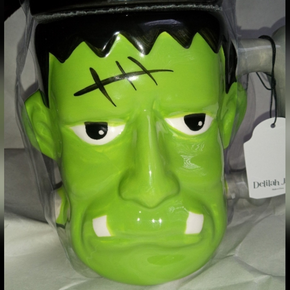 New Delilah Jane Frankenstein Mug with lid